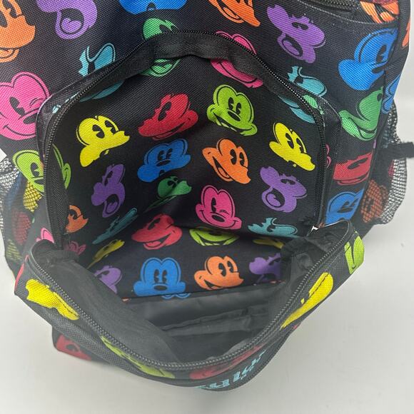 NWOT Disneyland Resort Exclusive Rainbow Silhouette Face Mickey Mouse Backpack - Picture 5 of 11